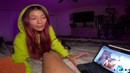 Брат, зачем дрочишь на порно, давай я тебе помогу кончить